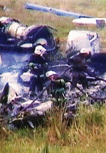Tu-154 plane crash near Donetsk