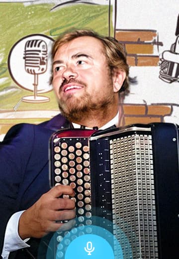 Virtuoso accordionist Volodymyr Zubytskyi