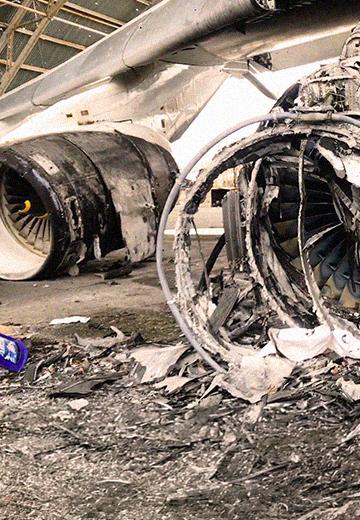 Destroyed AN-225 Mriya aircraft