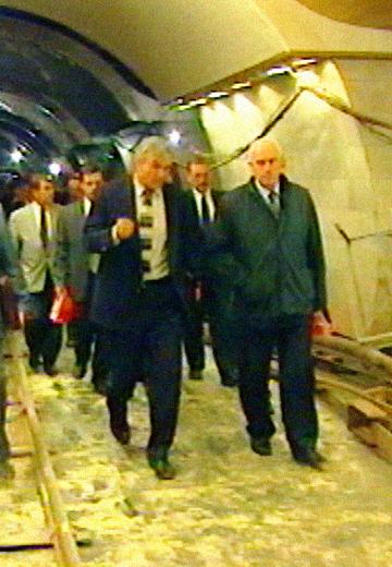 Станція "Печерська": будівельно-монтажні роботи