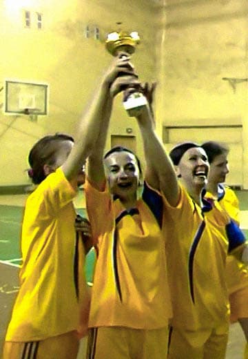 Mini-football tournament among female journalists