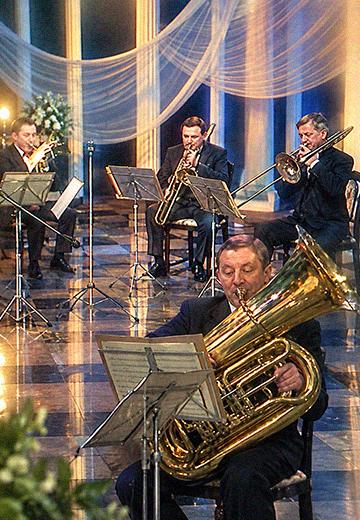 Виступ ансамблю "Львівські тромбони", 1999 рік