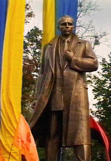 Monument to Stepan Bandera in Lviv