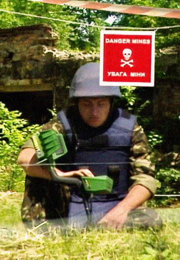 Mine clearance of the Tovste tract