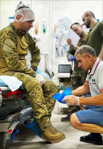 Night in a stabilization center in Donetsk region 