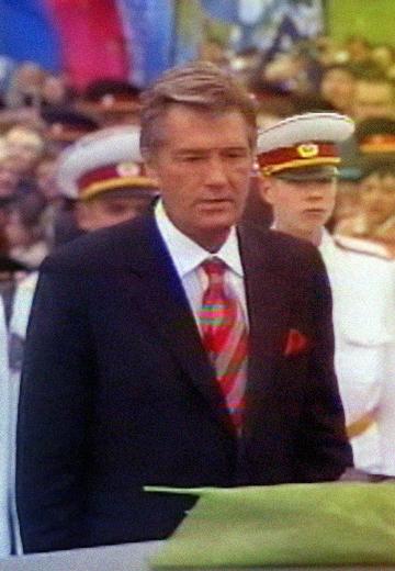 Віктор Ющенко на Савур-могилі, 2008 рік