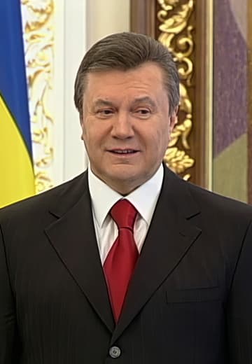 Yanukovych after his inauguration in the Verkhovna Rada 