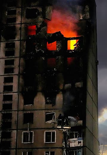 Hit to a 12-storey building in Kharkiv: shelling of the city on August 30