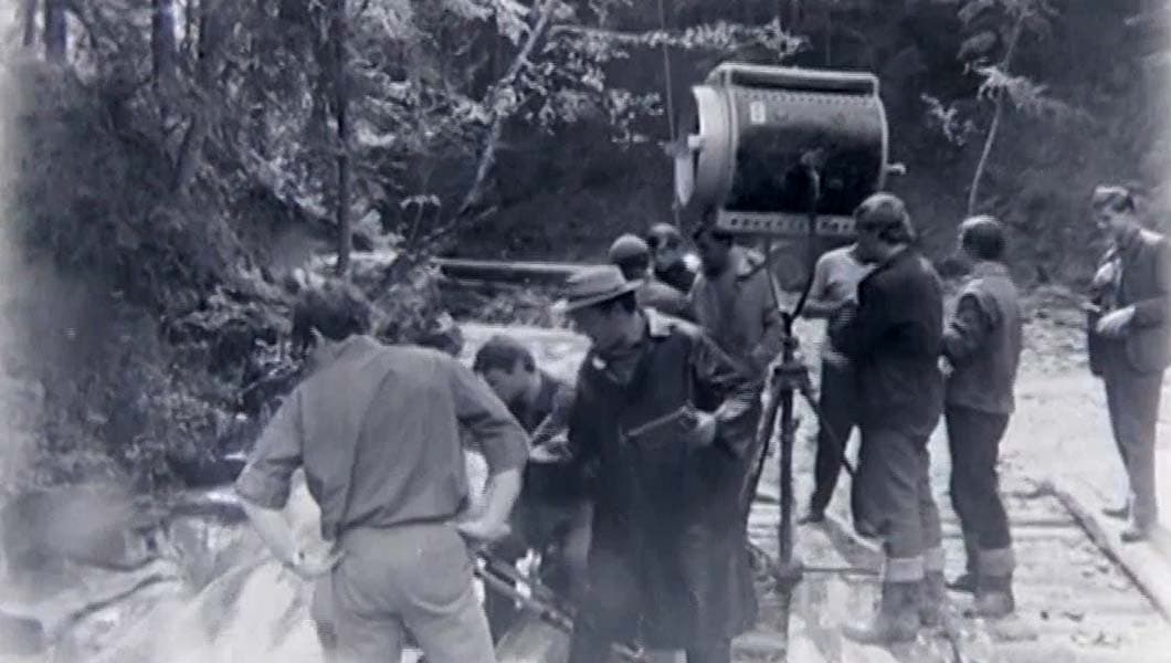 Shooting of the film "White bird with a black mark"