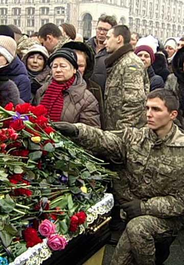 Farewell to those killed near Avdiivka
