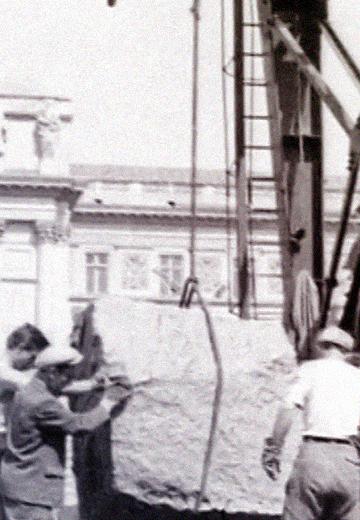 Спорудження пам'ятника Івану Франку у Львові, 1964 рік 