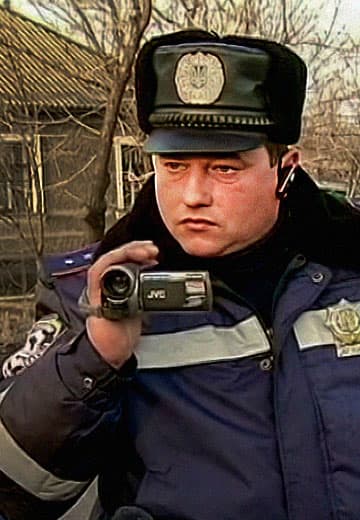 Побиття інспектора ДАІ в Луганську