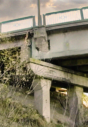 Berdychiv: emergency bridge 