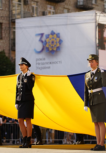 30th anniversary of the Independence of Ukraine: military parade in Kyiv