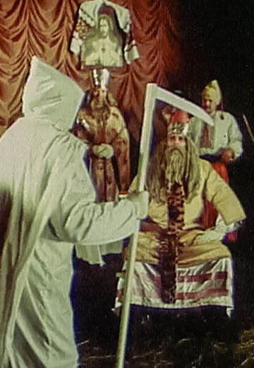 Folk nativity scene in Lviv region