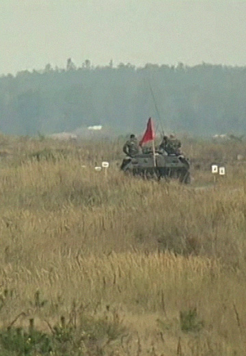 Military tank exercises