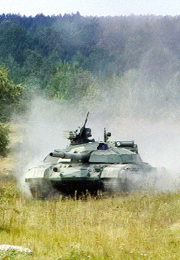 Transfer of T-64BM "Bulat" tanks