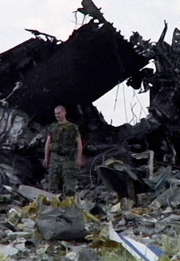 Il-76 plane crash in Luhansk