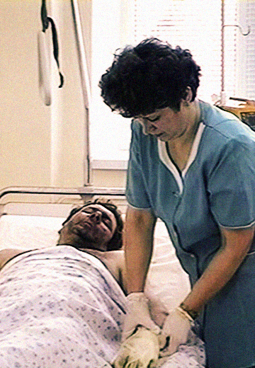 Miners after the explosion at the "South Donbass No. 1" mine