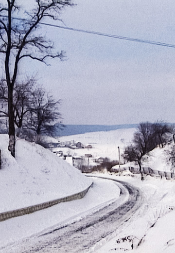 The village of Krylos in Ivano-Frankivsk Oblast