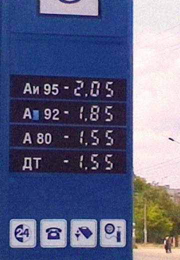 Ціни на бензин в Криму, 2002 рік