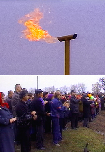 Opening of the gas pipeline in the village of Hrynky