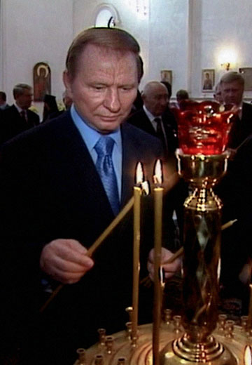 Leonid Kuchma: consecration of the Svyatogorsk Lavra