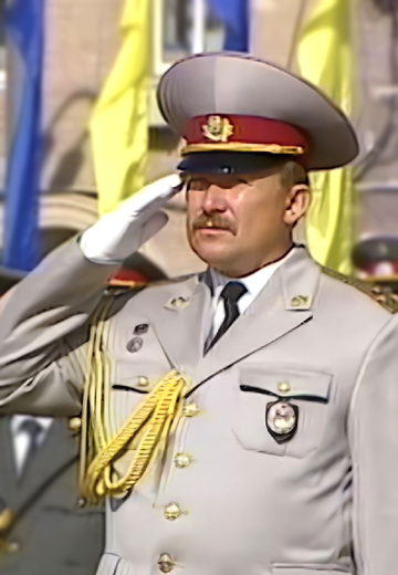 10th anniversary of Ukraine's independence. Festive parade