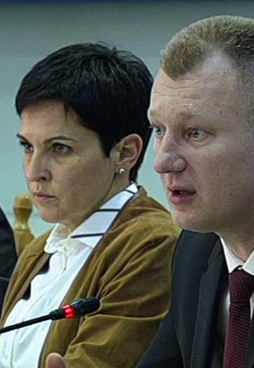 Press conference by Tetyana Slipachuk